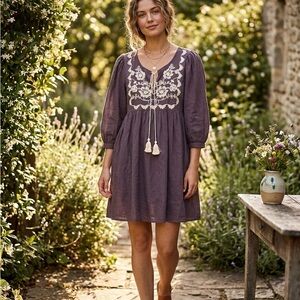 Velzera Mauve Purple Mini Dress